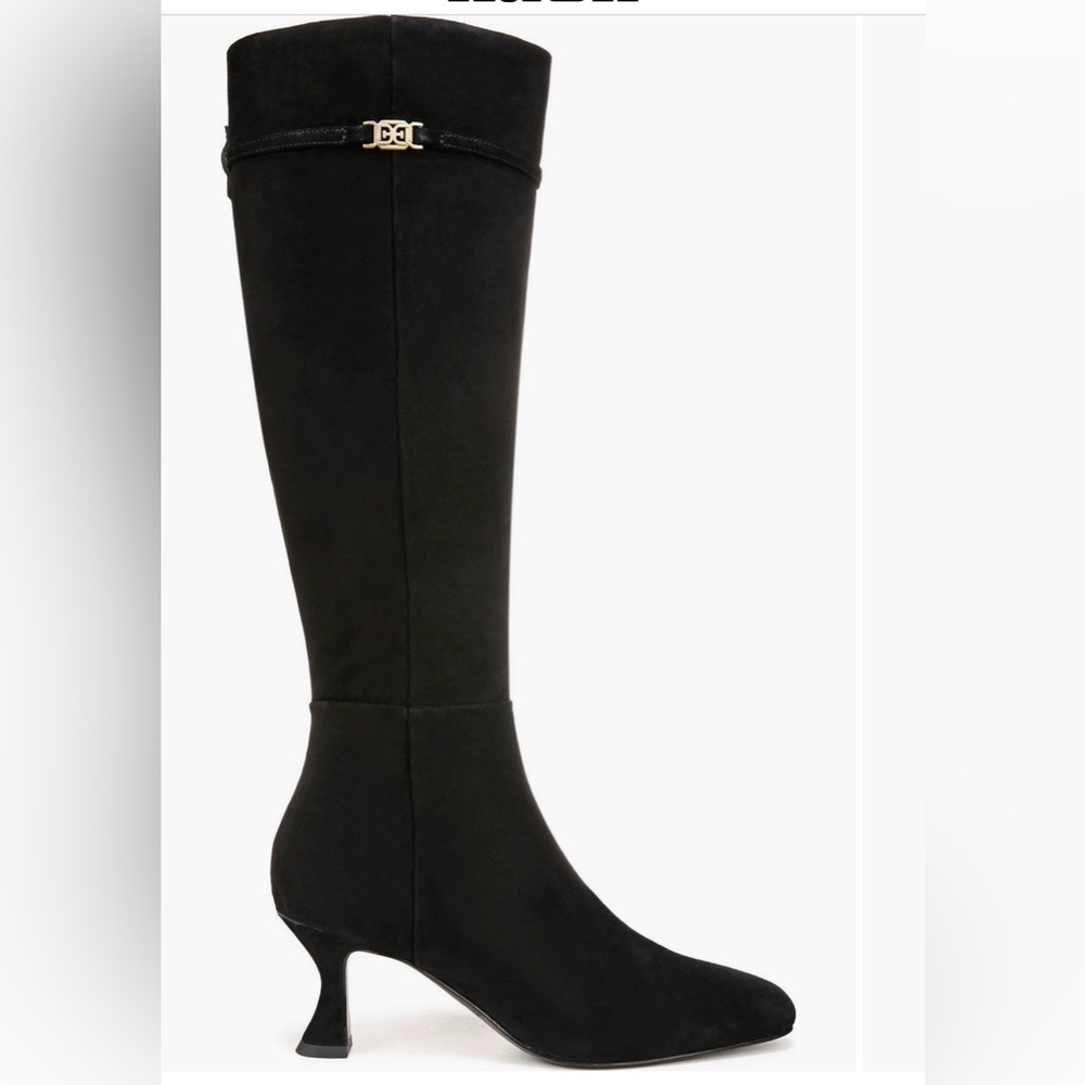 Sam Edelman
Lyla Knee
High Boot
Color: Black Suede
Width: M
Size: Wide Calf - Picture 3 of 8